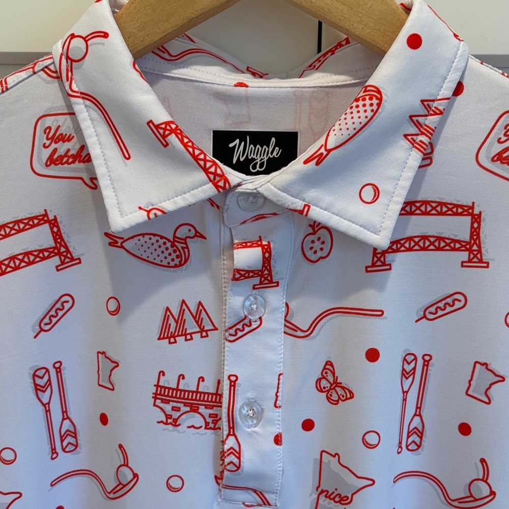 Men's Novelty Minnesota Icons Golf Shirt